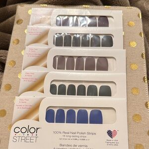 Bundle of 5 Sets: Color Street Classic Cremes Nail Polish Strips